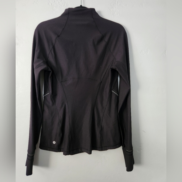Lululemon Fresh Tracks 1/2 Zip Black Longsleeve Tech Fleece Sz 8 - Picture 3 of 11